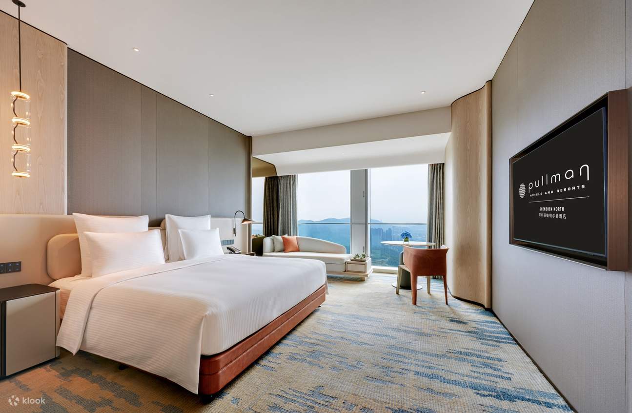 Chambre Yunyi, lit king size, vue jour